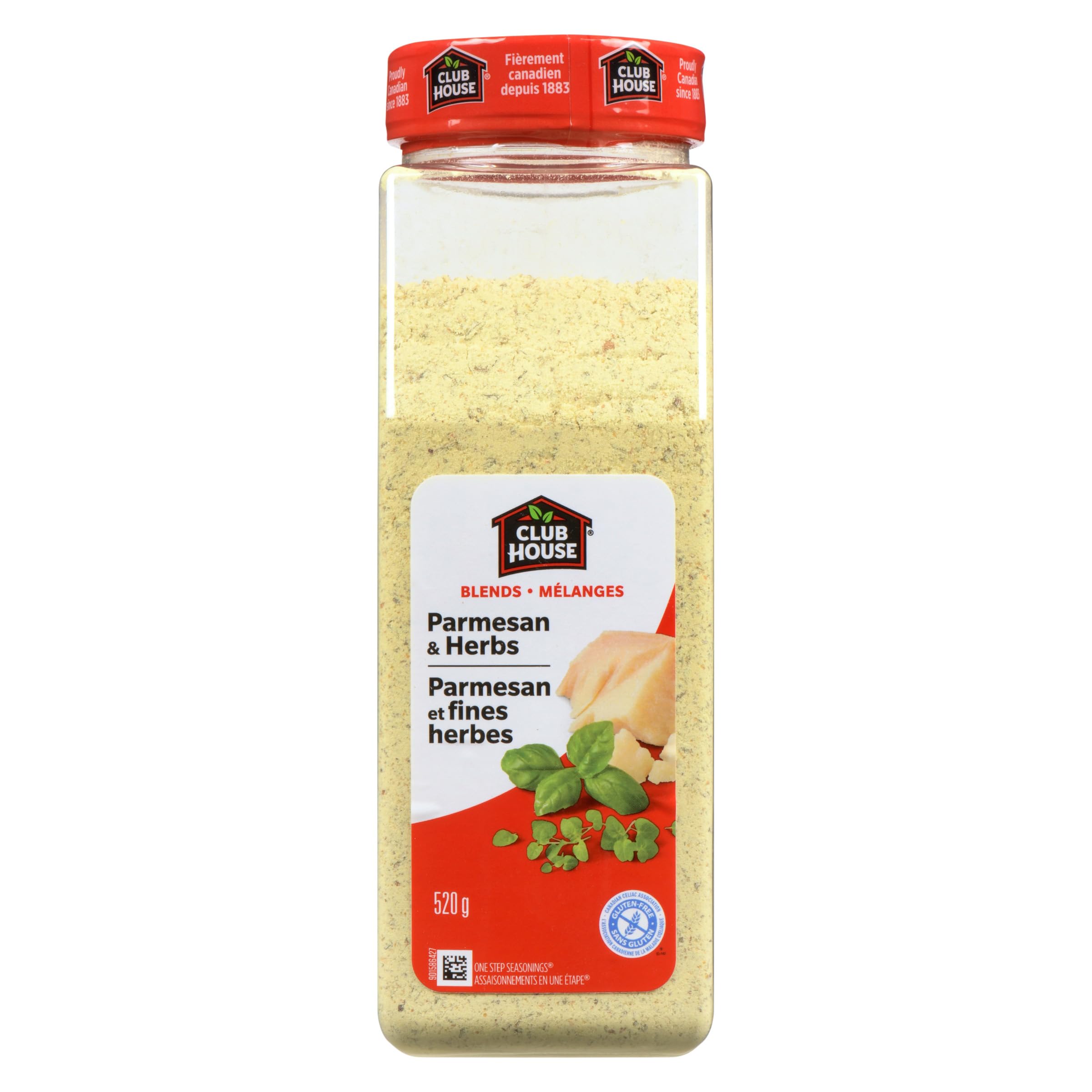 Club House Parmesan & Herbs One Step Seasoning, Gluten-Free, Blend Of Parmesan A