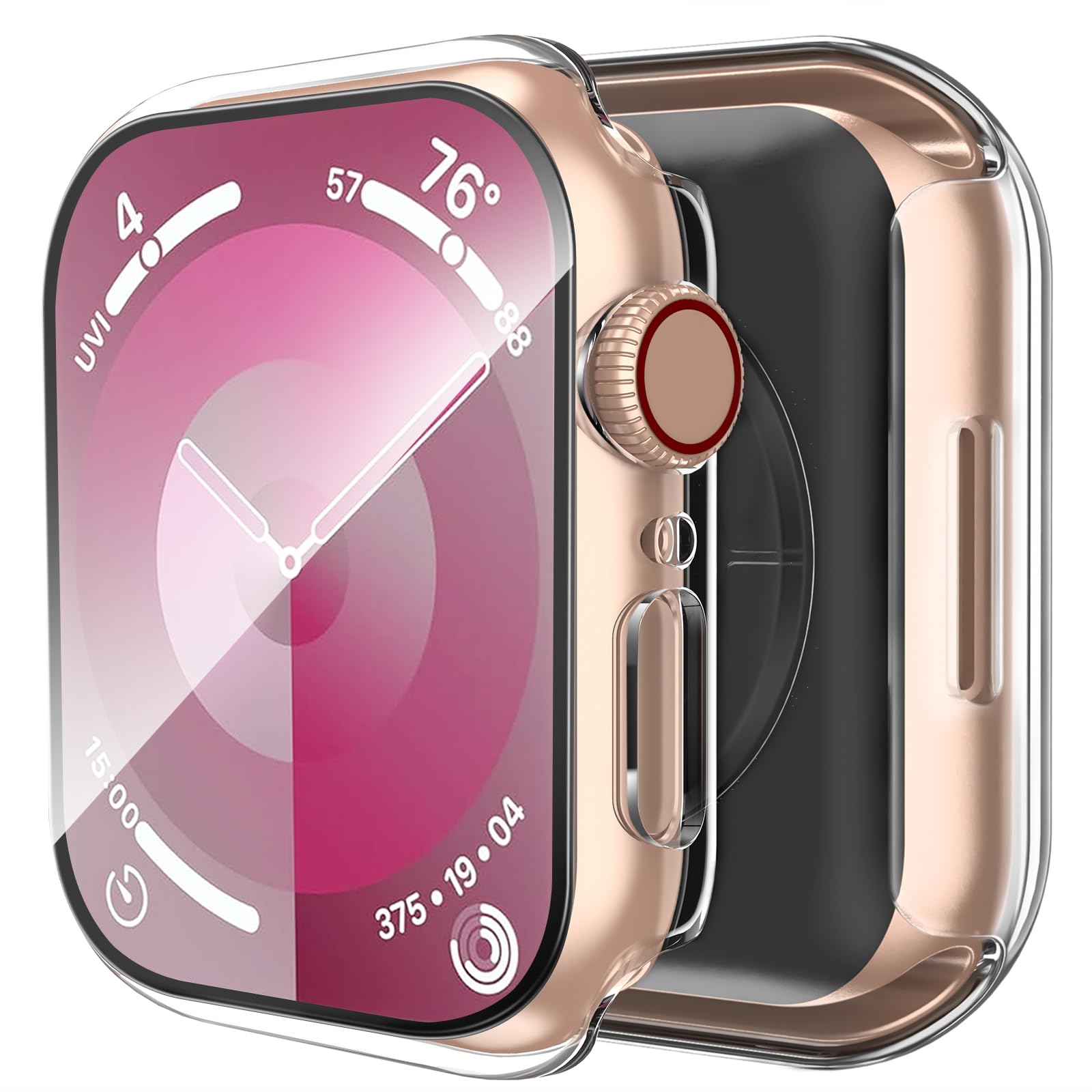 Smiling 2 Pack Case Compatible with Apple Watch SE 3 (2025)/ SE 2/ SE/Series 6/5
