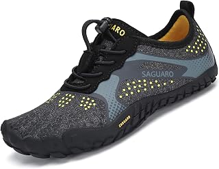 SAGUARO Kids Barefoot Trail Shoes Girls Breathable Minimalist Trainers, 24-36 EU