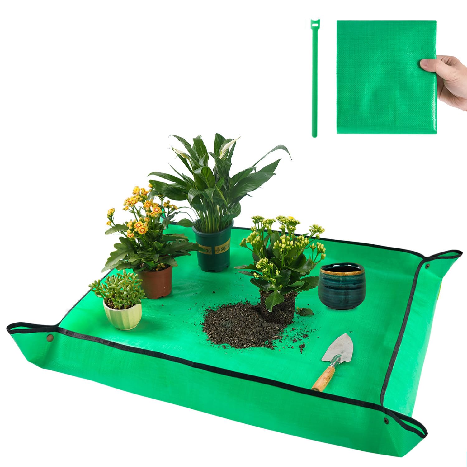 Onlysuki 39.5"X31.5" Large Repotting Mat for Indoor Plants Transplanting Thick R