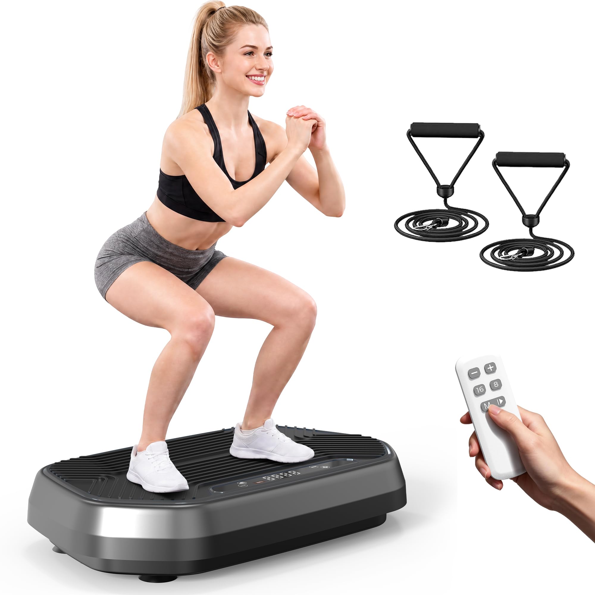 Vibration Plate Exercise Machine - Curved Vibrating Board for Lymphatic Drainage