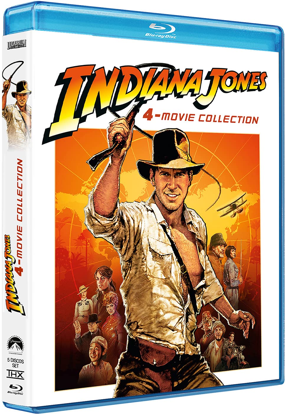 Indiana Jones 1-4 + Disco Extras (Blu-ray) Pack: En Busca del Arca Perdida / Ind