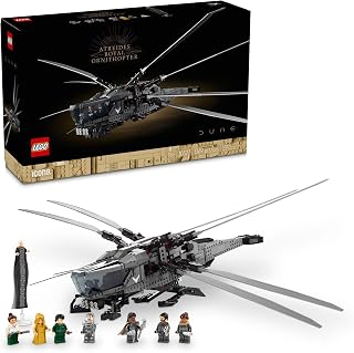 LEGO Icons Dune Atreides Royal Ornithopter 10327, Collectible Dune Inspired Model for Build and Display, Adult Gift Idea for Sci-Fi Movie Fans, 8 Minifigures