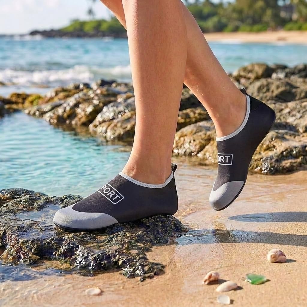 Men Women Water Shoes Quick Dry Non Slip Barefoot Shoes Lightweight Breathable B