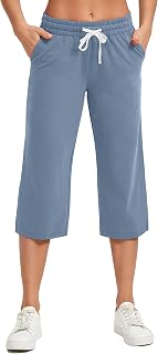 SPECIALMAGIC Women's Capri Pants Cotton Capri Sweatpants