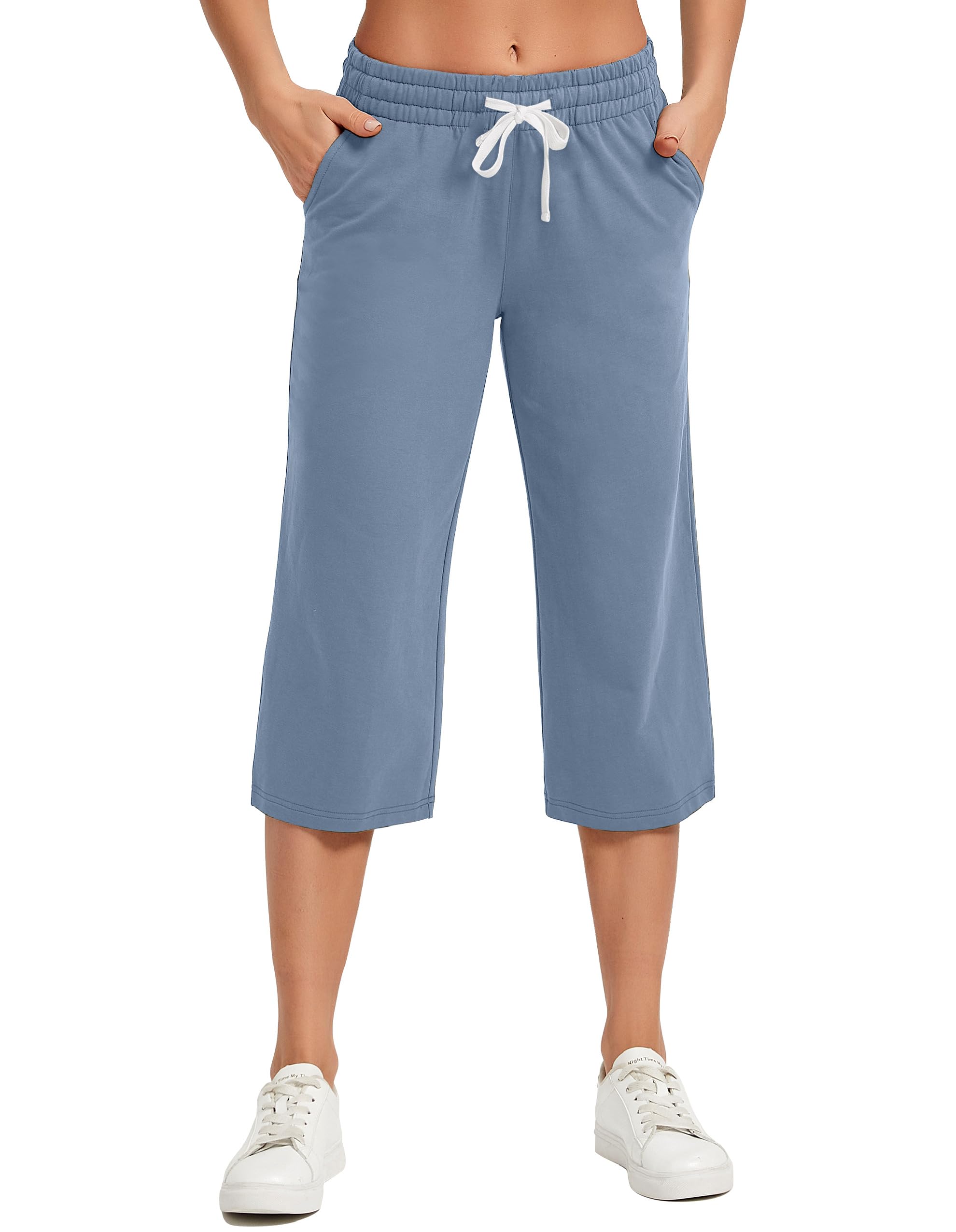 SPECIALMAGIC Women's Capri Pants Cotton Capri Sweatpants