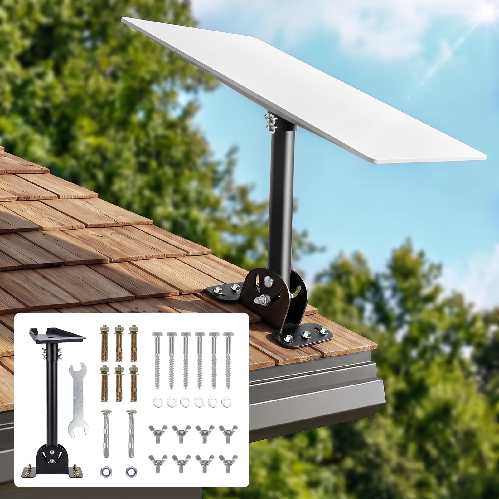 Starlink Mount for Standard 4/4X/Gen 3, Starlink Roof/Wall Mount Kit | Heavy-Dut