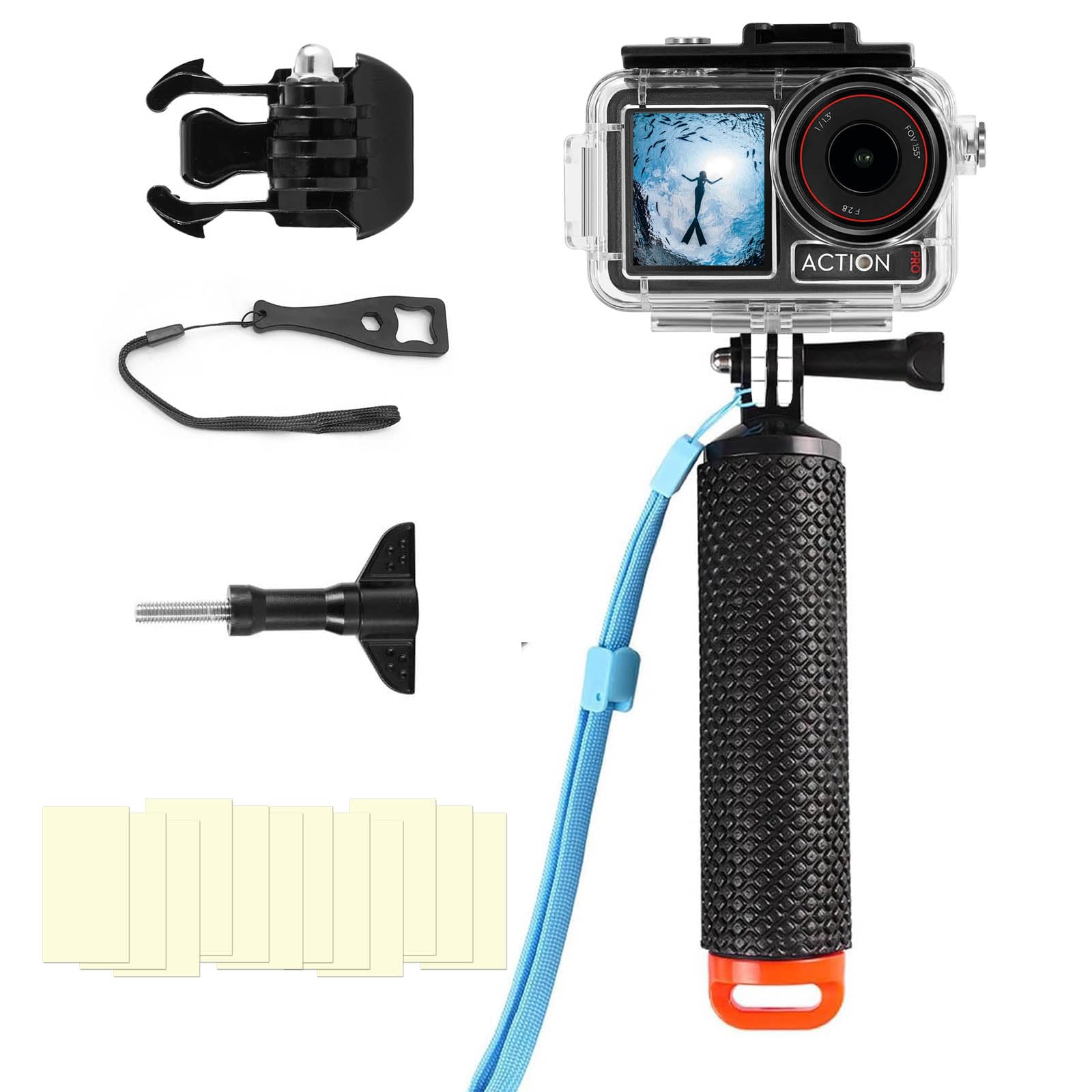 BO&DQQ Underwater Waterproof Case Compatible with DJI Osmo Action 5 Pro/Action 4