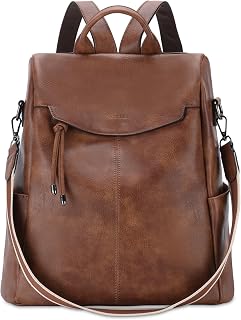 VX VONXURY Backpack Purse for Women PU Leather Anti-Theft Backpack With Detachable Shoulder Strap