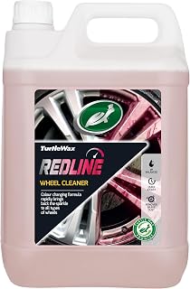 Turtle Wax Redline Wheel Cleaner, Colour Changing, Acid-Free Formula, 5l, Pack of 1, Heavy Duty, Wheel, Tyre and Break Cleaner, Removes Dirt, Iron and Break Dust, Suitable for All Wheels