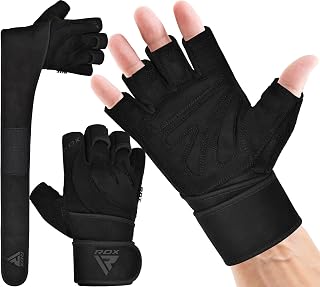 RDX Weightlifting Gloves Wrist Workout Fitness Training Gymnastics Powerlifter Gym Gloves Breathable Weightlifting