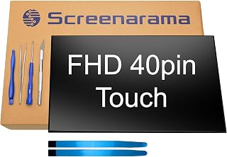 SCREENARAMA New Touch Screen Replacement for BOE NV140FHM-T02 | 40pin Touch FHD 1920x1080 Matte IPS LCD LED Display with Tools and Tape