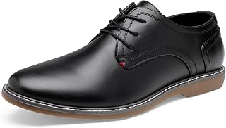 Jousen Men's Casual Dress Shoes Retro Oxfords Business Comfort Formal Shoes