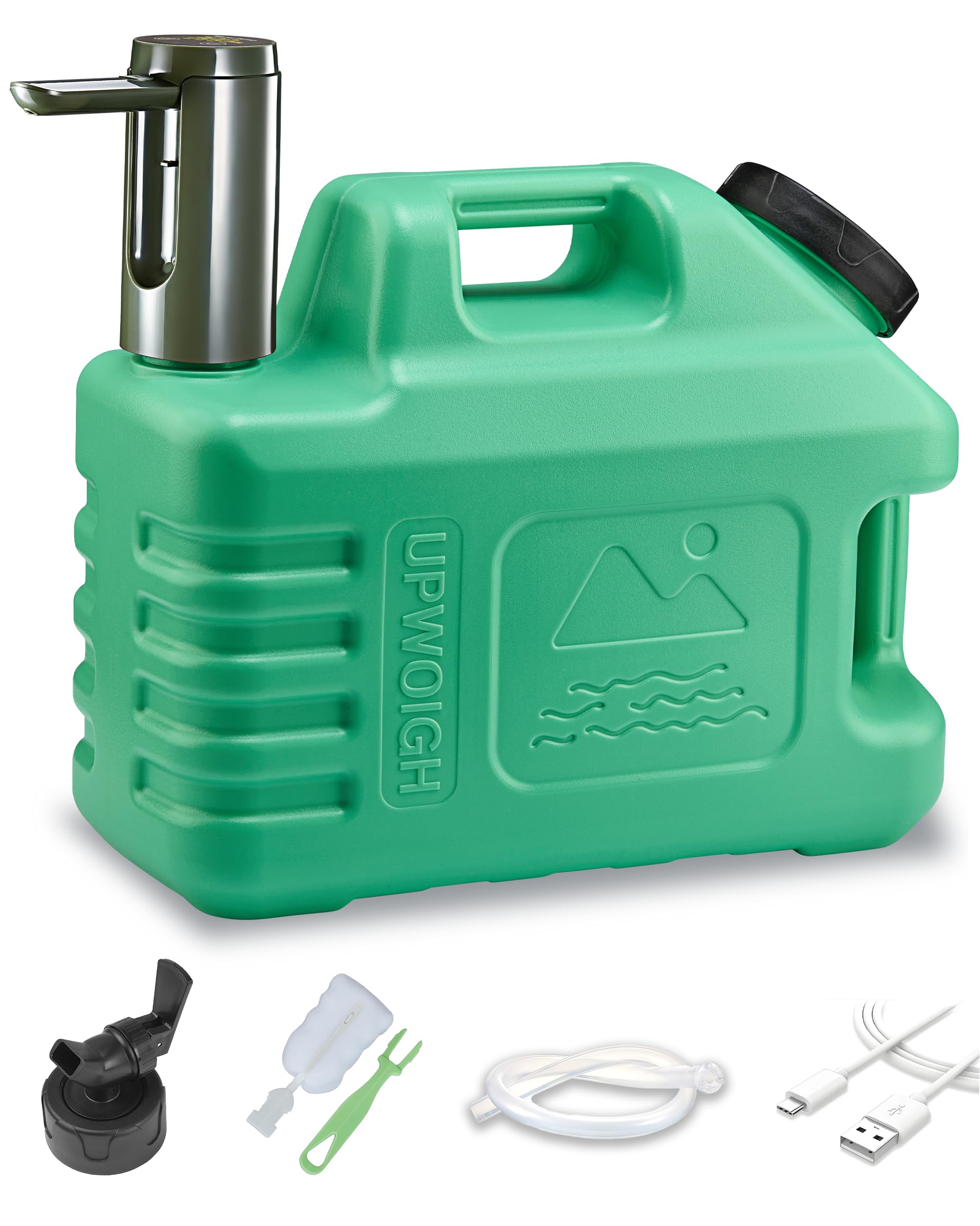 UPWOIGH 3.5 Gallon Water Jug with Rechargeable Touch Pump