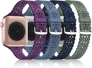 Lace Silicone Bands Compatible with Apple Watch Bands for Women