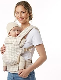 Baby Carrier Newborn to Toddler,Cotton Infant Carrier,7-40lbs Baby Carrier | 100% Cotton Baby Carrier with Double-Sided Design,3 Carry Positions,Ergonomic Cozy Lightweight Support for Newborn &amp; Toddler