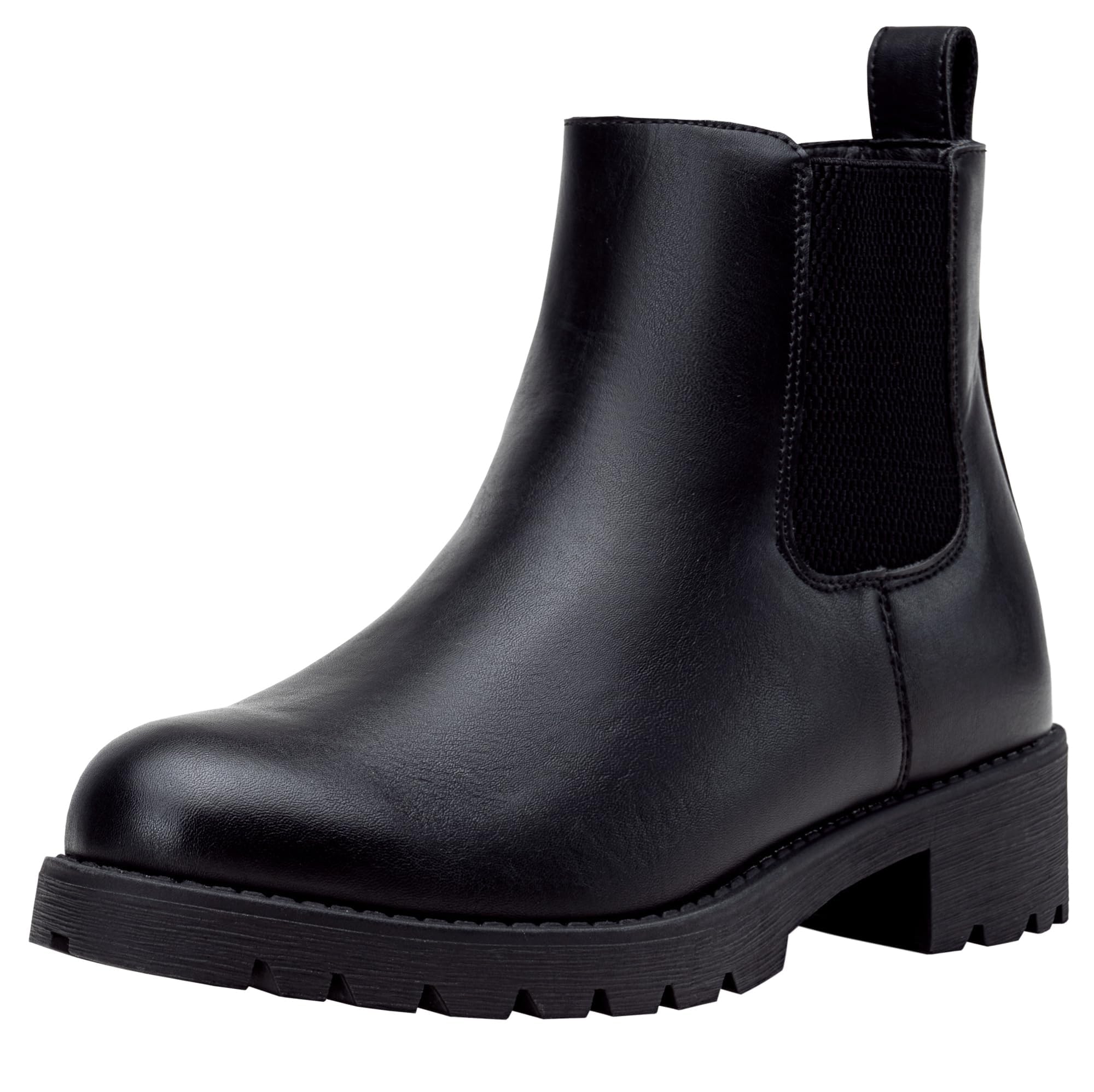 Vepose Women's Chelsea Ankle Boots Pull-On Low Heel Booties 9607