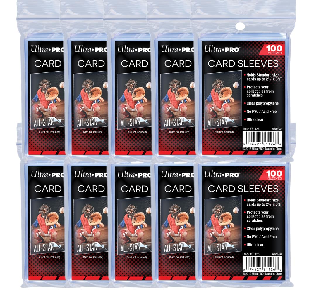 Ultra Pro - 1000 Soft Sleeves - 10 Packs