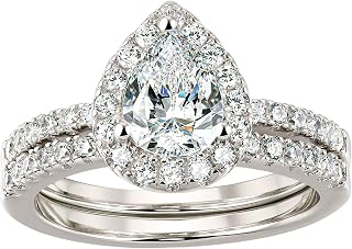 1.78ct Cubic Zirconia Women's Wedding Rings Silver Plated