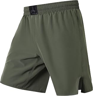 LAFROI Mens BJJ Boxing Shorts Trunks MMA Cross Training Fight Wear