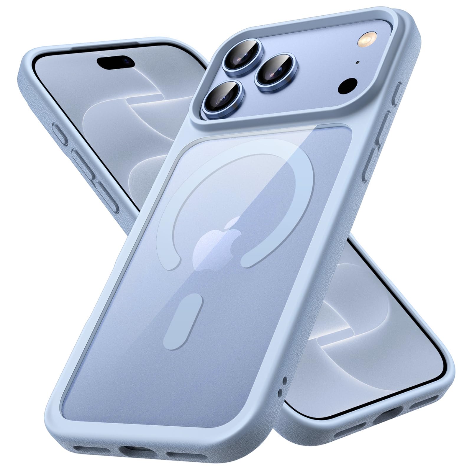 JETech Magnetic Cover for iPhone 18 Pro, Glacier