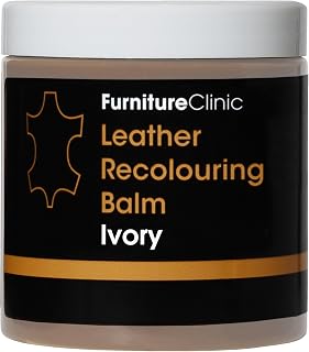 Furniture Clinic 16 Colours Ivory Nourishing Recoloring Conditioner, Repair, Renews Absorbent Faded, Worn, Scratched Leather - Sofas, Car Seats, Shoes, Bags, Jackets