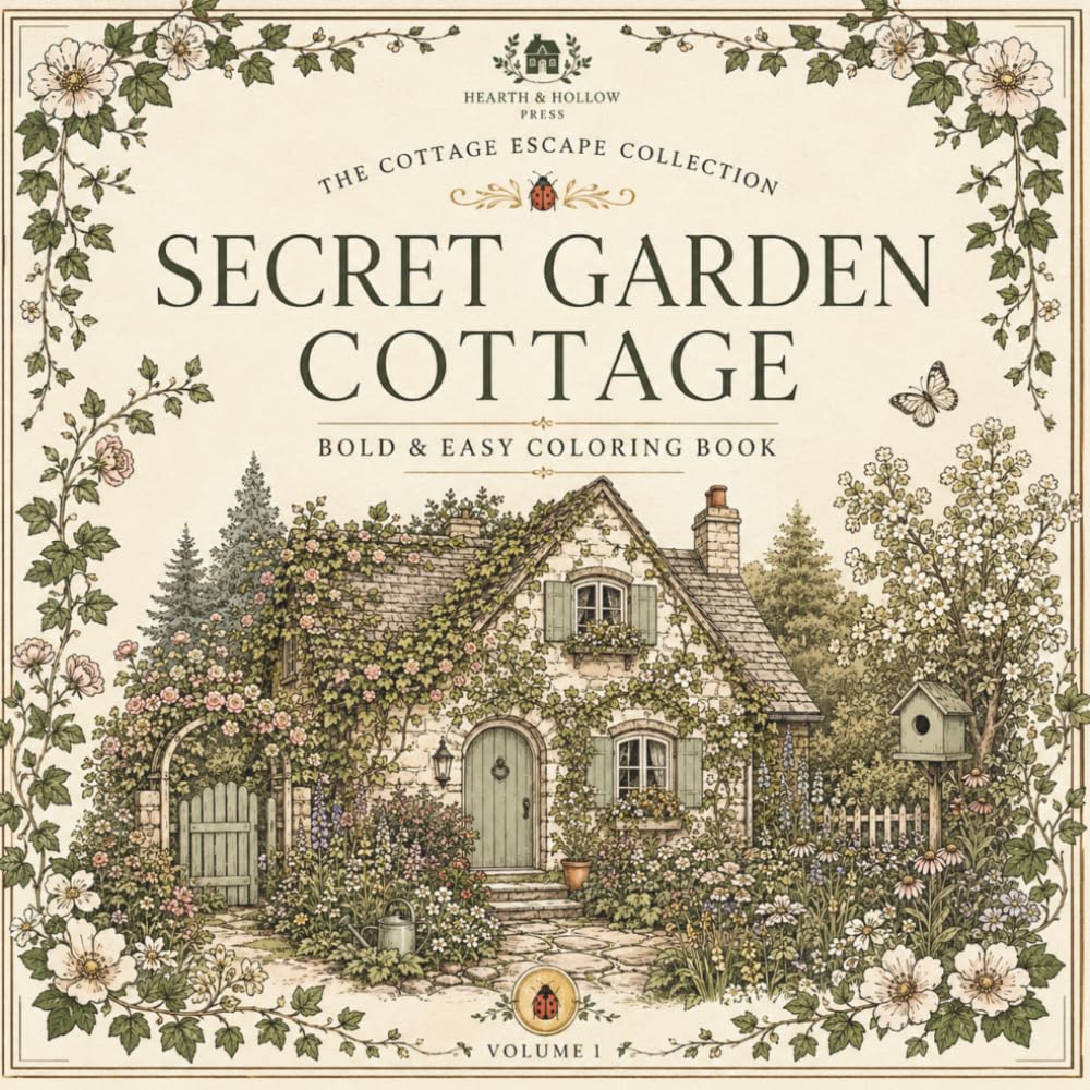 Secret Garden Coloring Book: Comforting Coloring Book for all ages