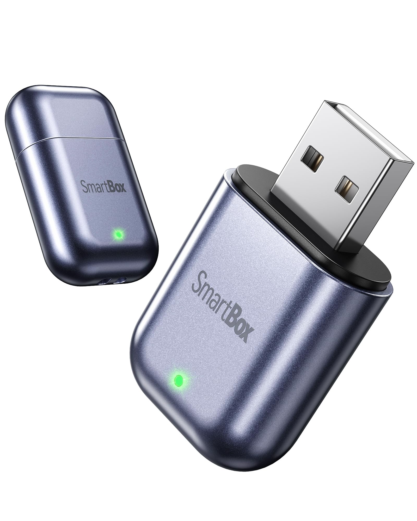Burnt Sugar Wireless Carplay Adapter for iPhone 2026 Upgraded, Ultra-Mini USB fo