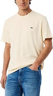 Lacoste Mens Short Sleeve Classic Fit Crew Neck Tee Shirt