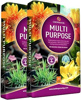 CB FUELS 2 X 60L GROWMOOR Multi Purpose Potting Compost Garden Beds Borders Pots Baskets