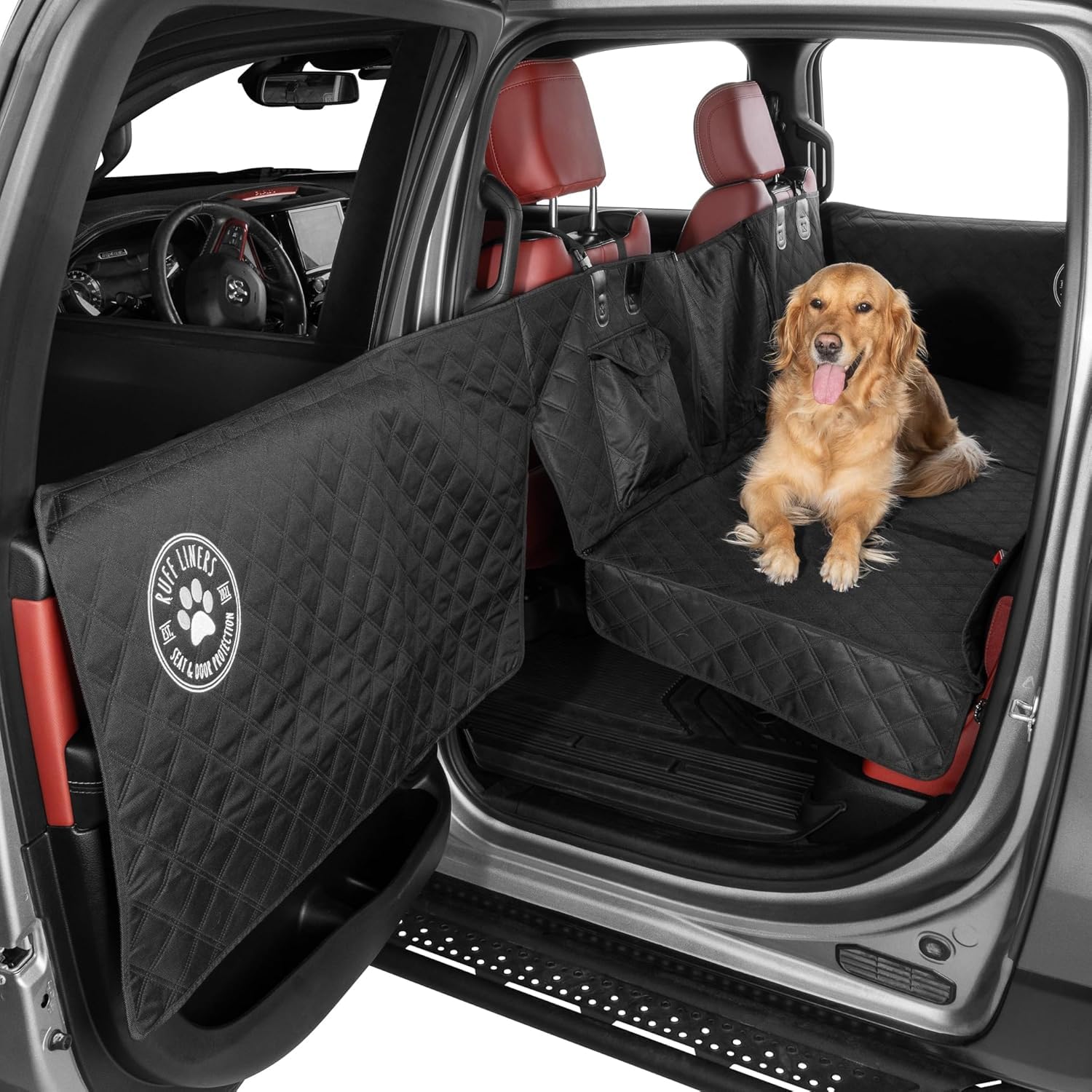 Ruff Liners Back Seat Extender for Dogs - As Seen on Shark Tank | Hard bottom ad