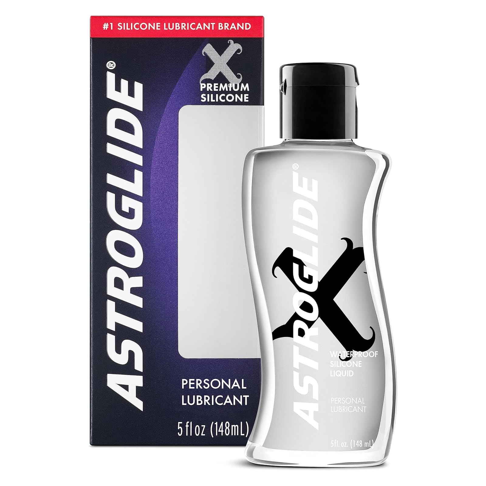 ASTROGLIDE Silicone Lubricant, X Premium Waterproof & Long-Lasting, 5 Fl Oz | Pr