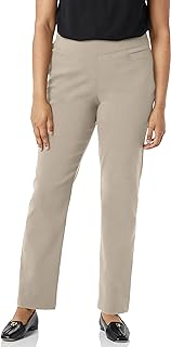 Briggs New York Women's Super Stretch Millennium Welt Pocket Pull On Career Pant Underwear