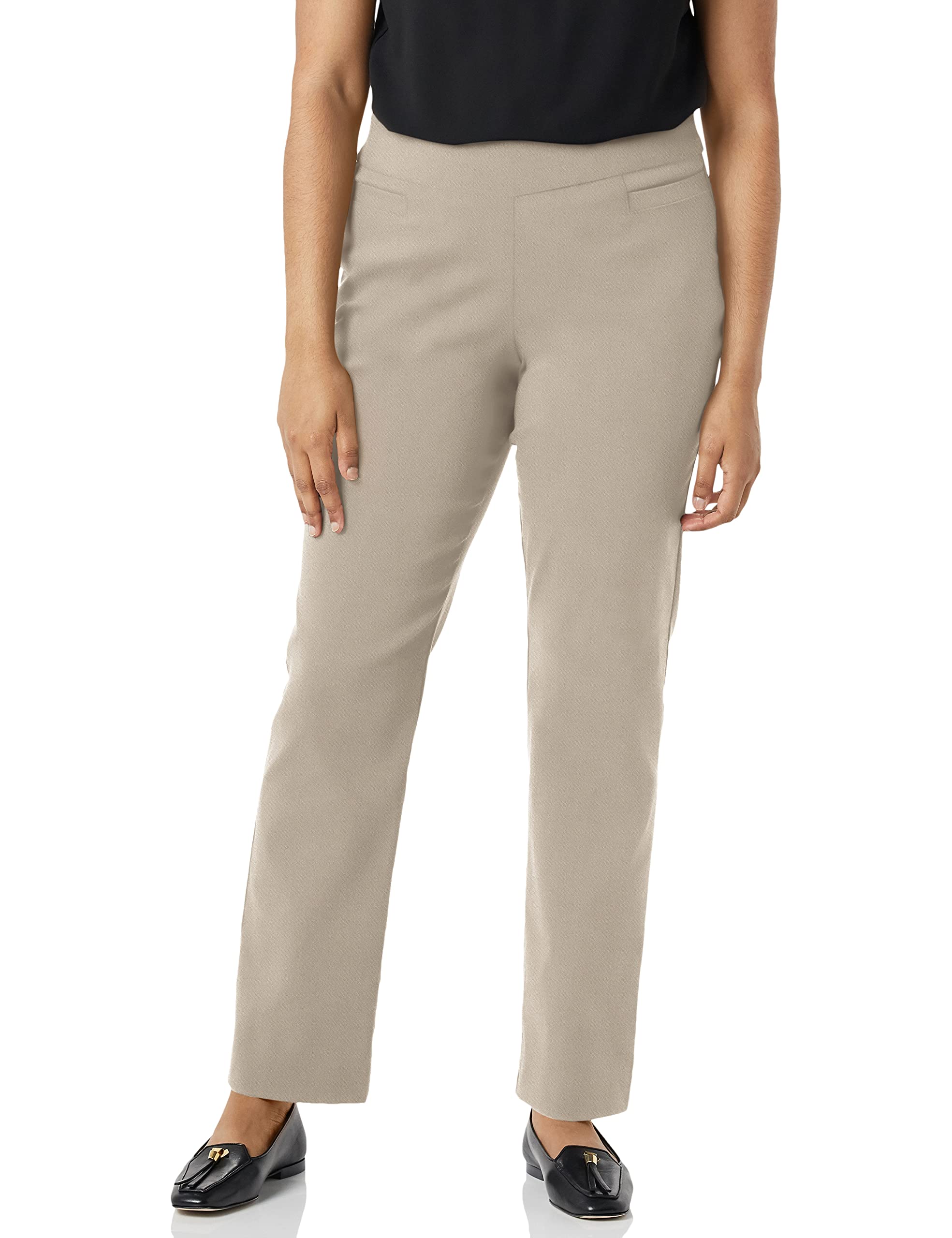 Briggs New York Women's Super Stretch Millennium Welt Pocket Pull On Career Pant