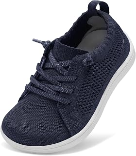 JIASUQI Toddler Shoes Boys Girls Wide Barefoot Slip on Shoes Kids Breathable Zero Drop Minimalist Tennis Sneakers