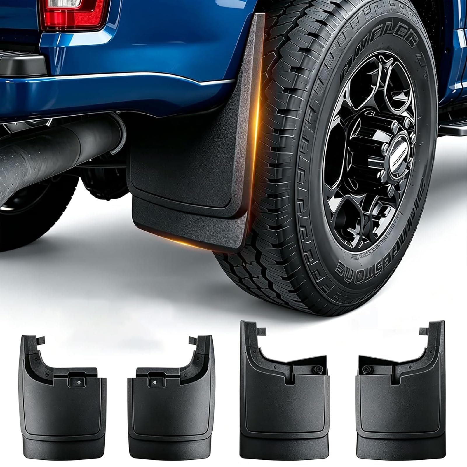 Sunsdrew Mud Flaps for 2017-2026 Ford F250/F350 Accessories | 4PCS Front &amp; R
