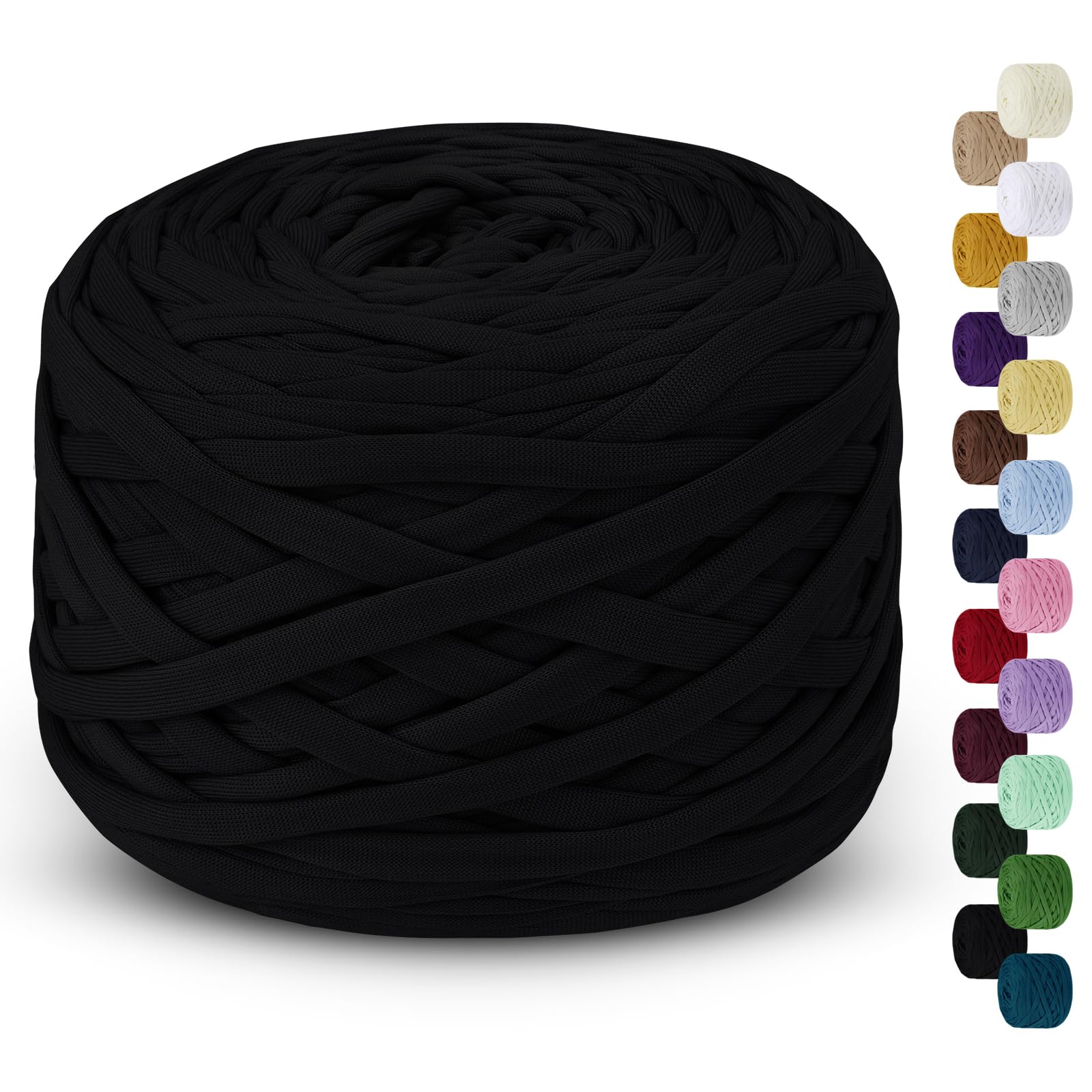 LEREATI 285g T Shirt Yarn for Crocheting 109 Yards Elastic Ribbon Thick Crochet 