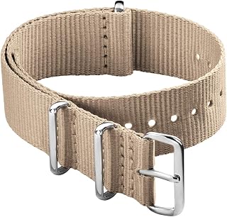Archer Watch Straps - Classic Military Style Nylon Watch Strap - Choice of Color and Size (18mm, 20mm, 22mm, 24mm)