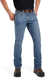 Ariat Men's Rebar M4 Low Rise DuraStretch Edge Boot Cut Jean
