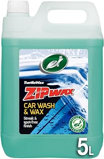Turtle Wax Zip Wax Super Concentrated Car Wash & Wax – 5 Litre Fast, Effective Cleaning – Brilliant Shine Every Time