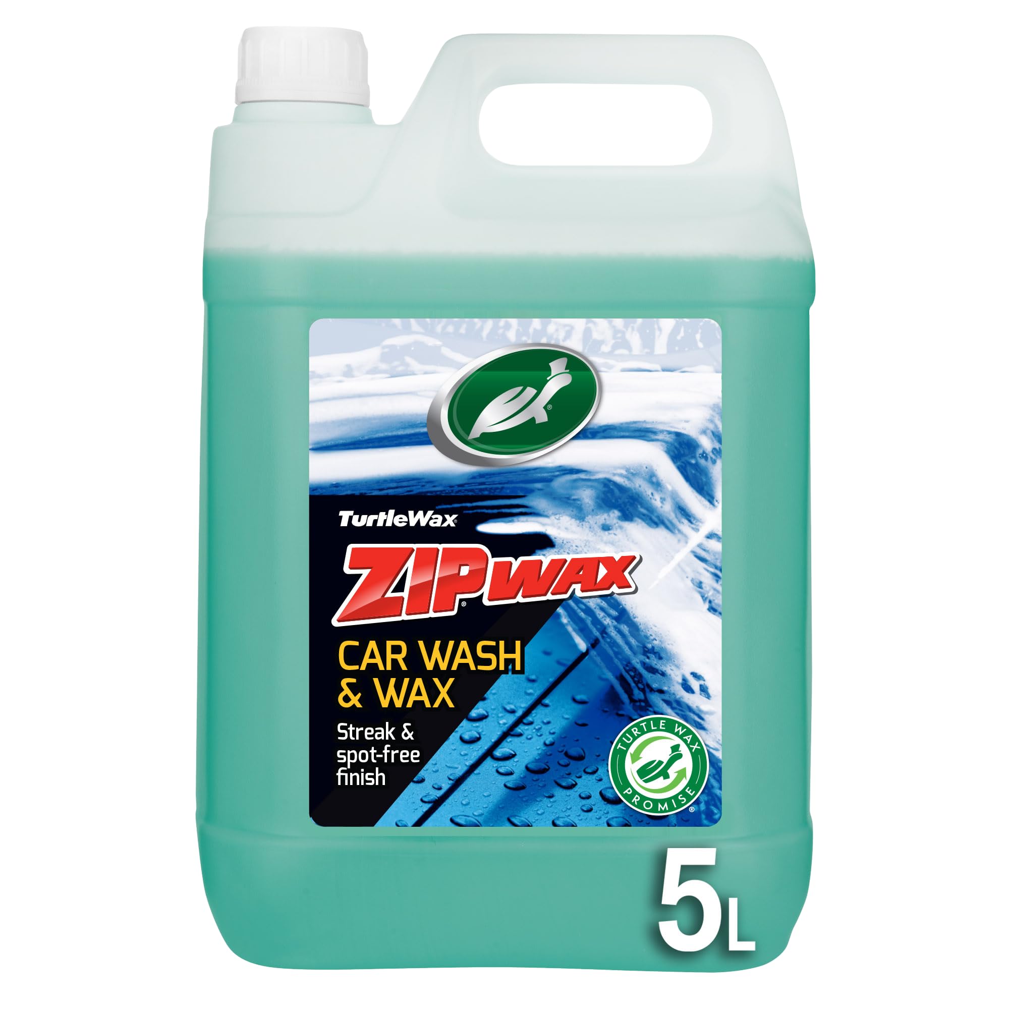 Turtle Wax Zip Wax Super Concentrated Car Wash & Wax – 5 Litre Fast, Effective C