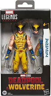 Marvel Legends Series Wolverine, Marvel Studios' Deadpool & Wolverine Movie Collectible 6-Inch Action Figure Gift