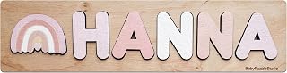 Wooden toys for toddlers 1-3 Personalized Name Puzzles for Baby Girl and Little Boy Busy Board with Butterfly Kid Gift