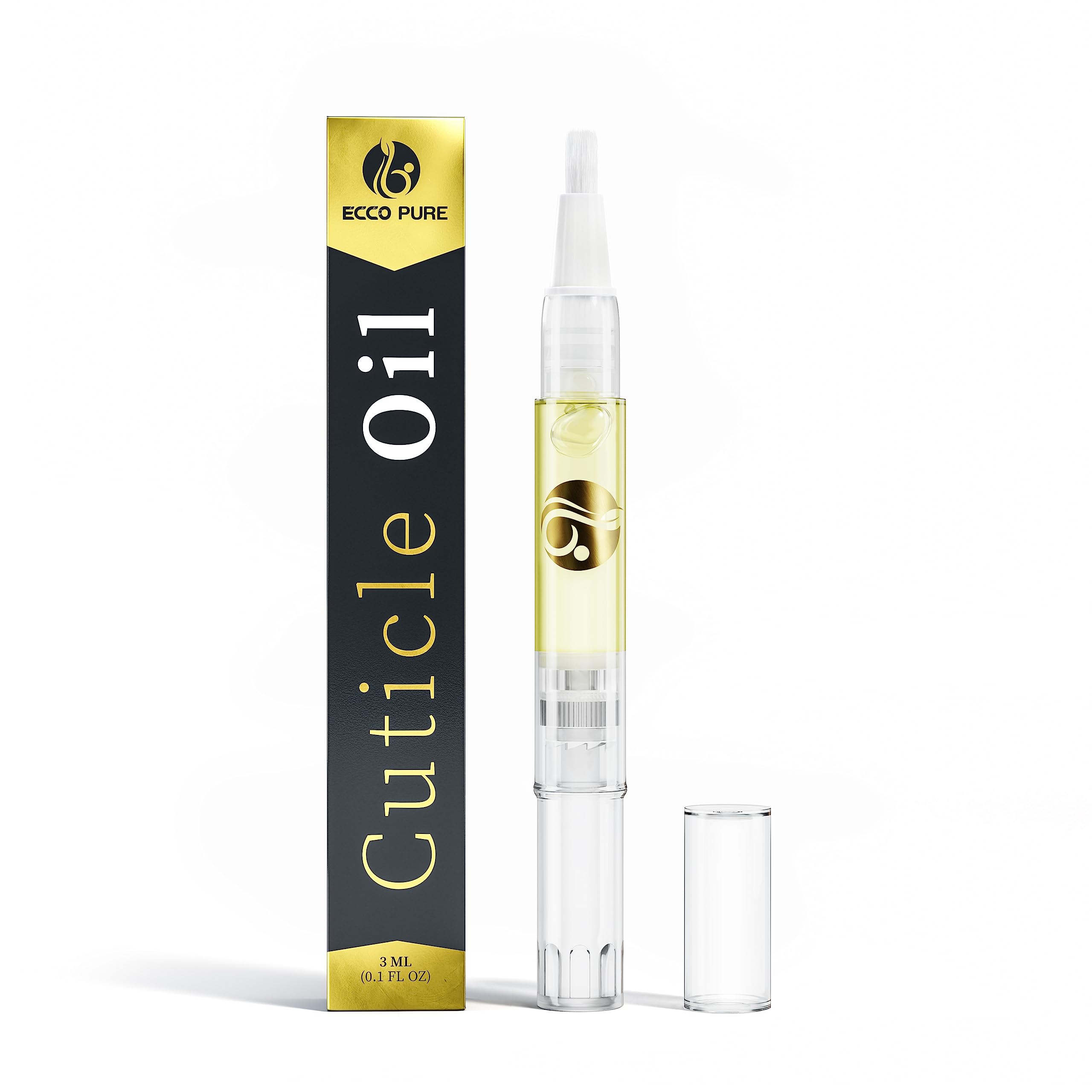Cuticle Oil Pen with Vitamin E – Nail & Cuticle Moisturizing Oil – Mess-Free Bru