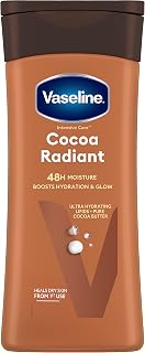 Vaseline Intensive Care Cocoa Radiant Body Lotion with ultra-hydrating lipids and pure cocoa butter for dry skin 200 ml