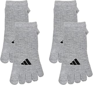 adidas(アディダス) ソックスEXCELLENT FUNCTION スニーカー丈ソックス 2足組 5本指 滑り止め付き 福助メンズ