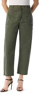 Jessica Simpson Women's Relaxed Barrel Zip Front Wide Leg Ankle Standard Jeans