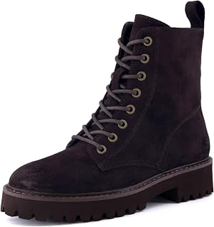 CUSHIONAIRE Ryker Combat Boots for Women with Side Zipper