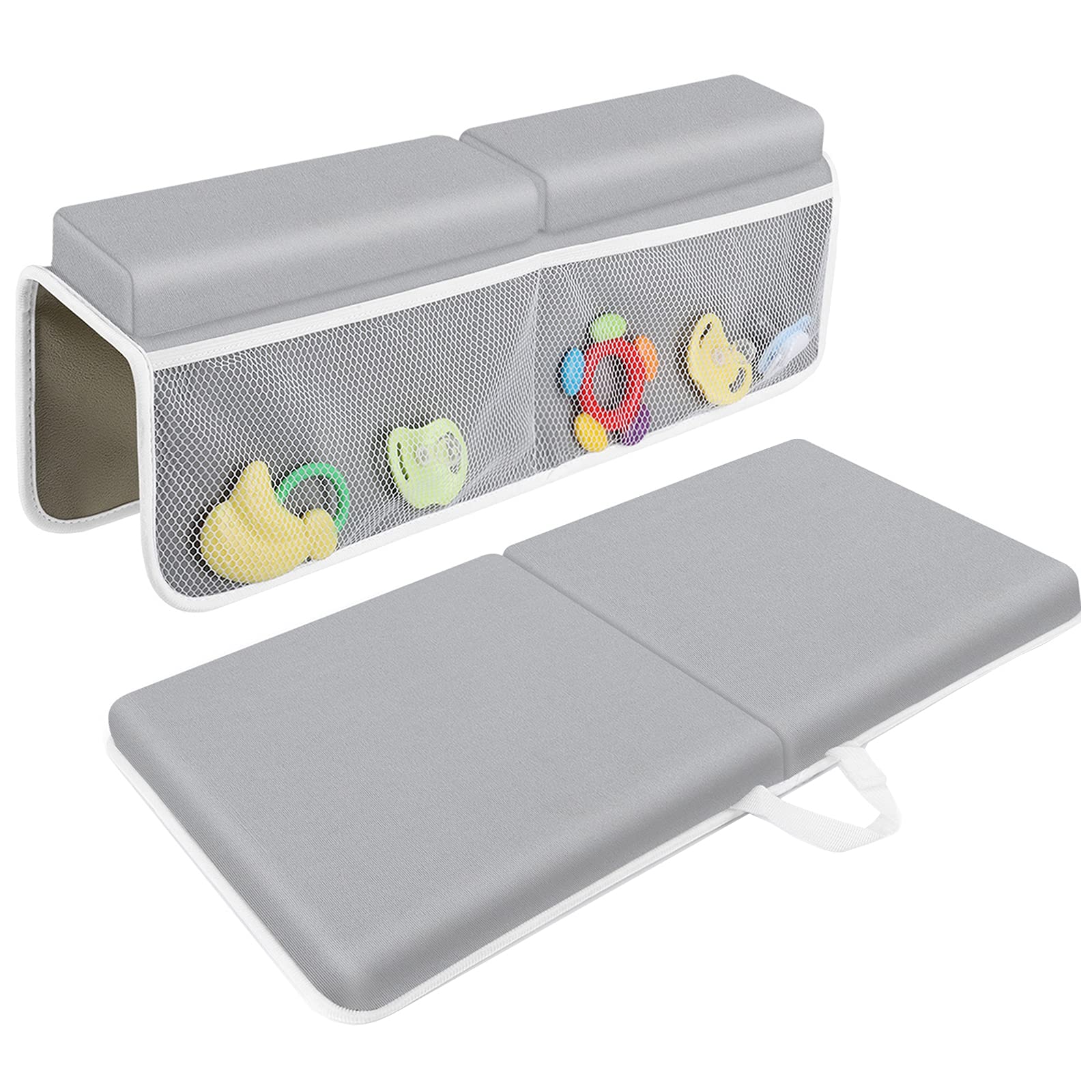 JJGoo Bath Kneeler with Elbow Rest Pad Set, 1.5 inch Kneeling Pad Mat for Bathtu