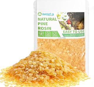 Suooydoy Premium Pine Rosin 1.1lb Natural Pine Resin for Beeswax Wraps Food Grade Good Grip and Performance Ideal for Baseball Softball Tennis Rodeo and Rough Stock Bucking